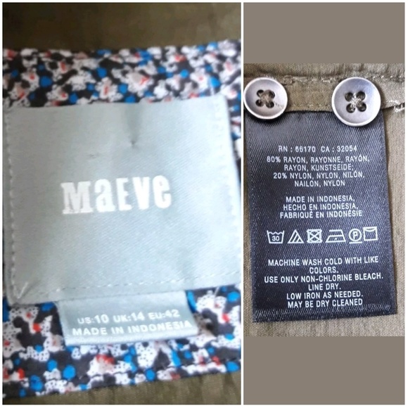 🌟SOLD🌟Anthropologie Maeve Shirt Dress - Picture 8 of 8